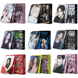 韩流明星55张盒装小卡片Stray (G)I-DLE IVE ATEEZ收藏LOMO卡跨境