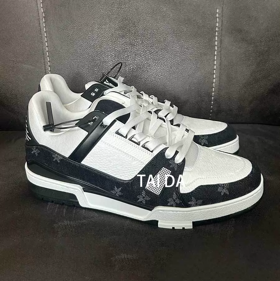 Дунгуань высококачественная черная джинсовая обувь для осла Trainer пустая резиновая пара спортивная повседневная плоская обувь импортная кожаная ткань