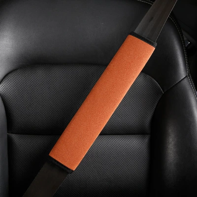 Sürətlər qutusu və əl tormozu başlıqları Shoulder Pads Protective Covers - suede-vibrant-orange-30cm1-pack