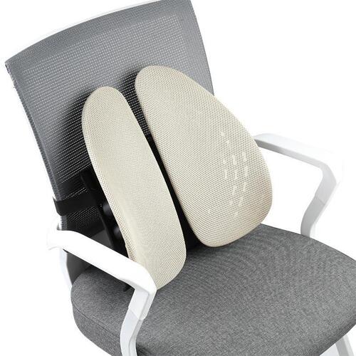 Ergonomic seat cushion for factory, office lumbar pillow, dual back and waist cushion for driving, anti-wear car accessory