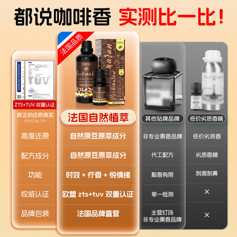 咖啡味香薰精油咖啡馆面包店专用香氛家用卧室内高级香水持久留香|undefined
