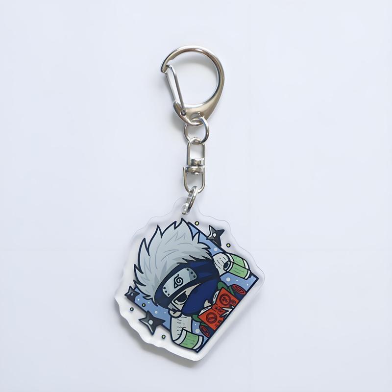 漫画アニメーションナルト周辺アクリルキーホルダー二次元 Q バージョン半身キーホルダーペンダント装飾|undefined