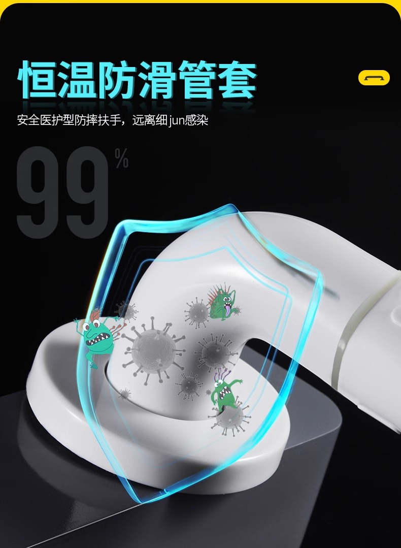 Elderly-friendly renovation: Elderly households, bathrooms, toilets, toilet handles, bathroom safety, one-line handrails, and anti-drop railings undefined