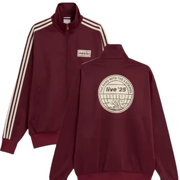 Cross-Border Exclusive Autumn American Oasis Band 30Th Anniversary Jacket for Men, Simple Loose Casual Couple's Coat, Trendy