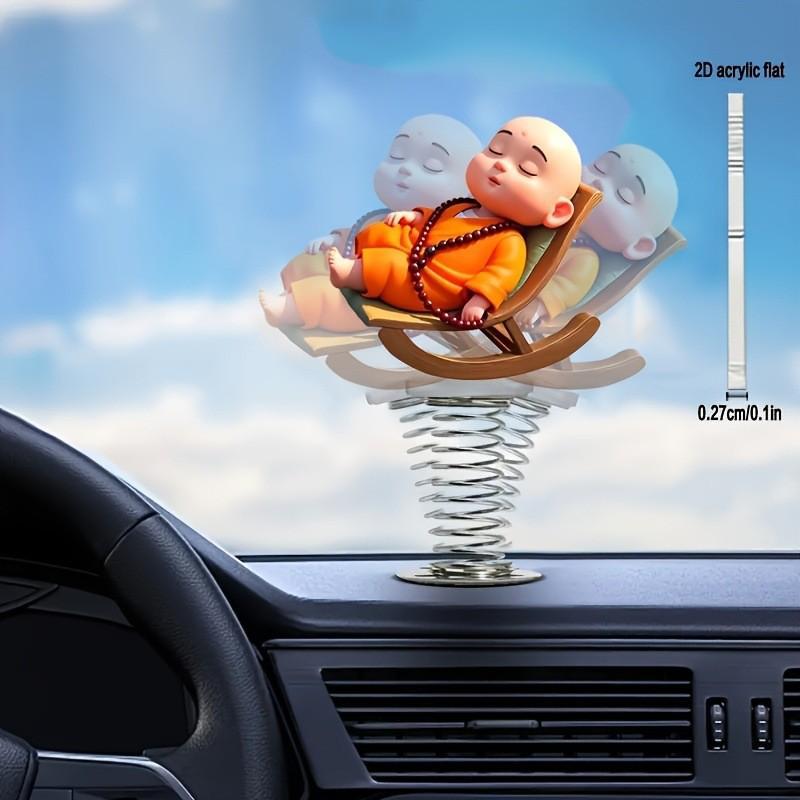 Amazon's New Cute 2D Flat Acrylic Cute Little Animal Spring Car Creative Decoration Ornament