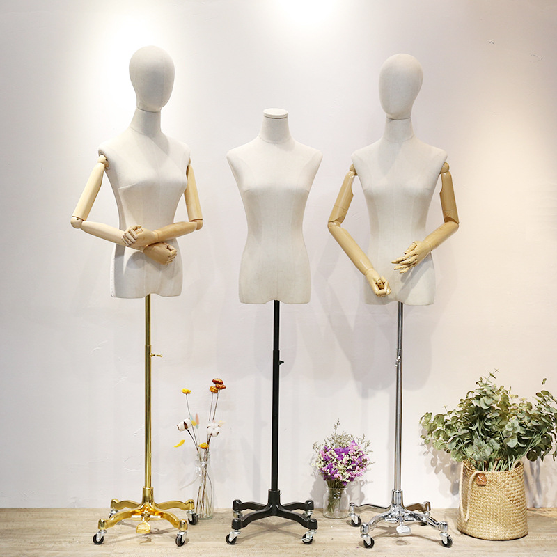 Mannequin half-body stand, wedding dress full-body dummy, Korean-style women's clothing store mannequin display rack