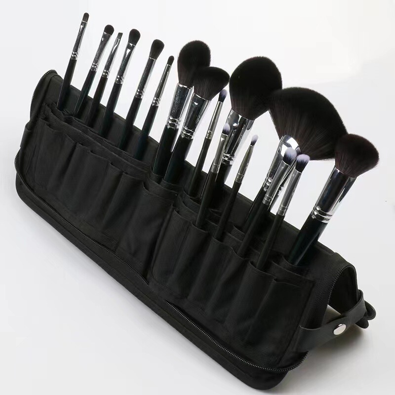 Vertical 29-Hole Brush Bag, Makeup Brush Storage Bag, Foldable Bag, Extra-Large Capacity Brush Bag for Professional Makeup Artists to Use When Going Out Vertical 29-Hole Brush Bag, Makeup Brush Storage Bag, Foldable Bag, Extra-Large Capacity Brush Bag for Professional Makeup Artists to Use When Going Out