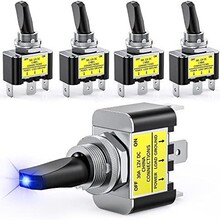 ASW-07D-2 LED�������� ��װ12V 20A ť��ҡ�ۿ��ش���ˮ�ǿ���