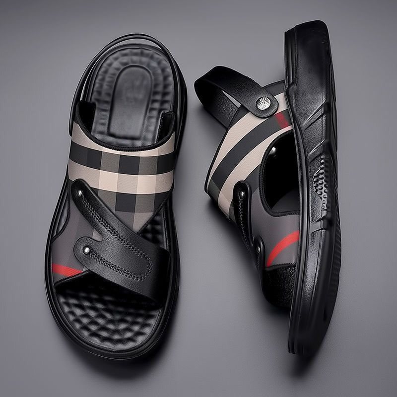 High-End Men's Sandals, New Summer Sandals for Men, Wear-Resistant, Non-Slip, Soft-Soled, Outdoor Dual-Use Sandals and Slippers High-End Men's Sandals, New Summer Sandals for Men, Wear-Resistant, Non-Slip, Soft-Soled, Outdoor Dual-Use Sandals and Slippers
