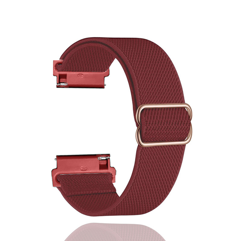 Para Fitbit Versa2/Lite/Versa se correa elástica correa de nylon correa de muñeca ajustable