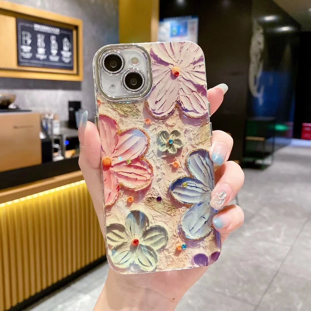 Apple, совместимый объектив, iPhone 14, чехол, цветочный принт, iphone, 15promax