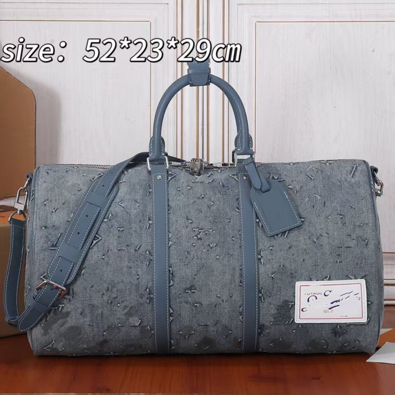Keepall50 Large-Capacity Fitness Luggage Bag, Fashionable Men's Travel Bag, Shoulder Crossbody Bag
