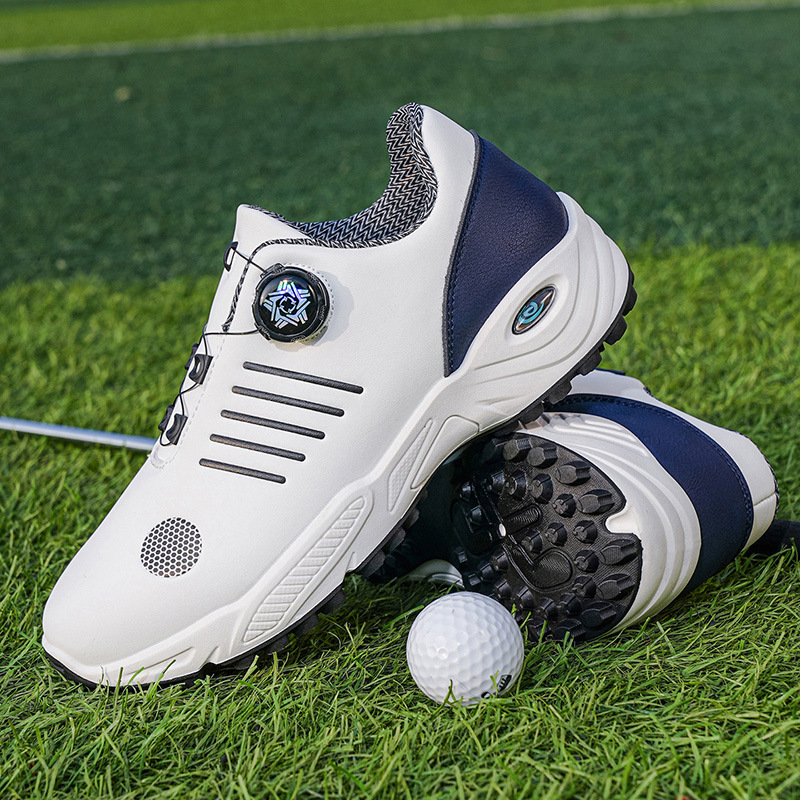 Classic Men's Golf Shoes, Simple and Versatile Design, Lightweight, Resilient, Breathable, Refreshing, Suitable for Daily Casual Play
