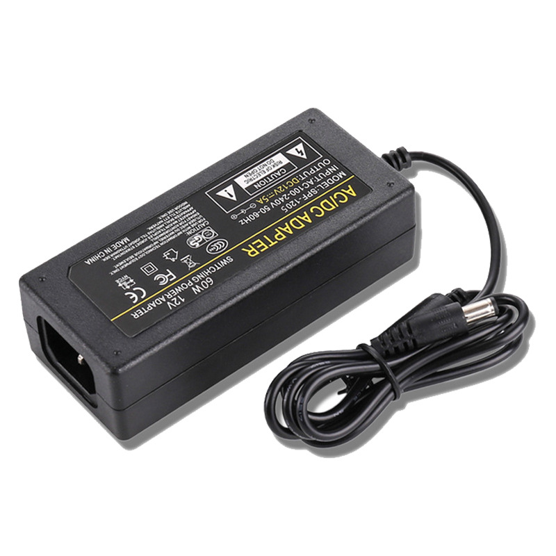 Manufacturers supply 12V1a5a Desktop The power adapter 150W Full range black Plastic shell switch source LED