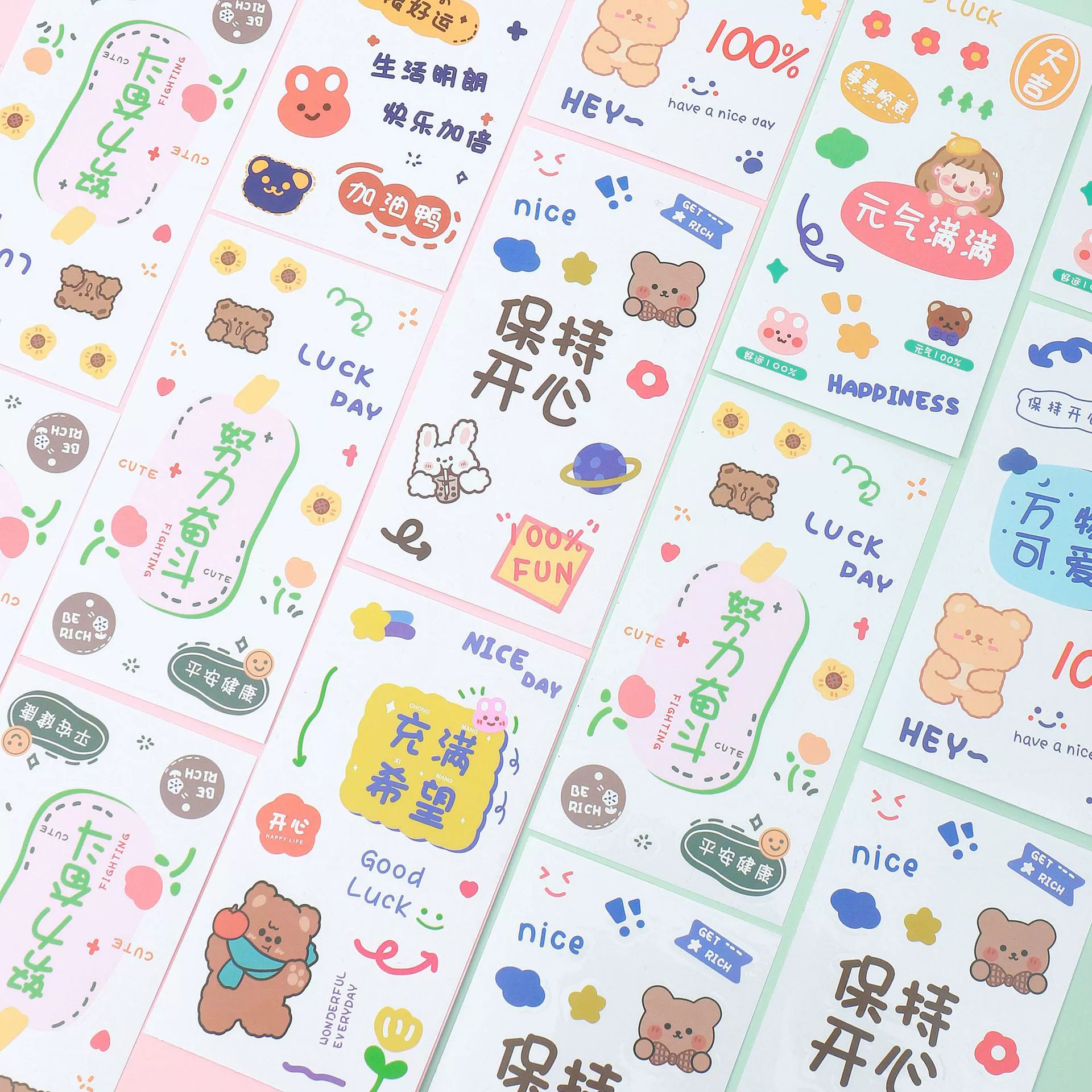 Ручная наклейка детская наклейка мультфильм милый водонепроницаемый ins ветер наклейка креативный водонепроницаемый ПВХ ручной счет прозрачная карта