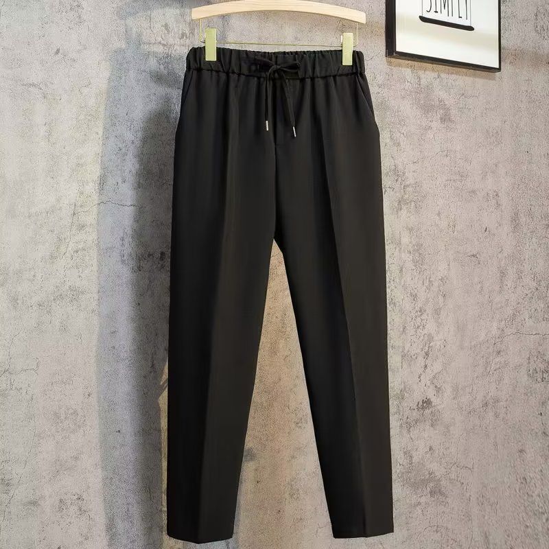 Men's Summer Casual Chinos Solid Colour Straight Fit Trousers_voghion.com