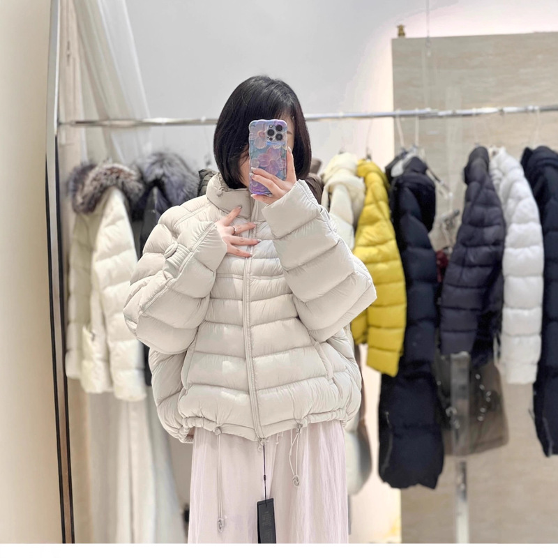 Mk1021 New Style Puff Ribbed down Jacket for Women, Short Korean Version, Loose Fit for Petite Figures, 90% White Duck down Thick Coat Mk1021 New Style Puff Ribbed down Jacket for Women, Short Korean Version, Loose Fit for Petite Figures, 90% White Duck down Thick Coat