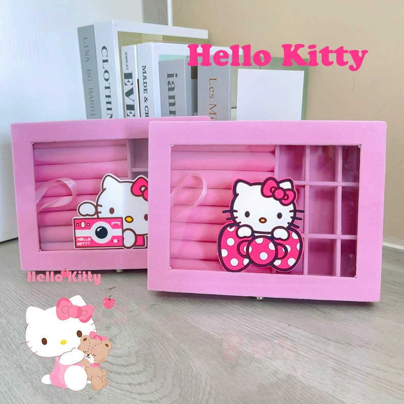 Трансграничный новый милый мультфильм Sanrio Ювелирная коробка для хранения для девочек ins ожерелье кольцо украшения подарочная коробка