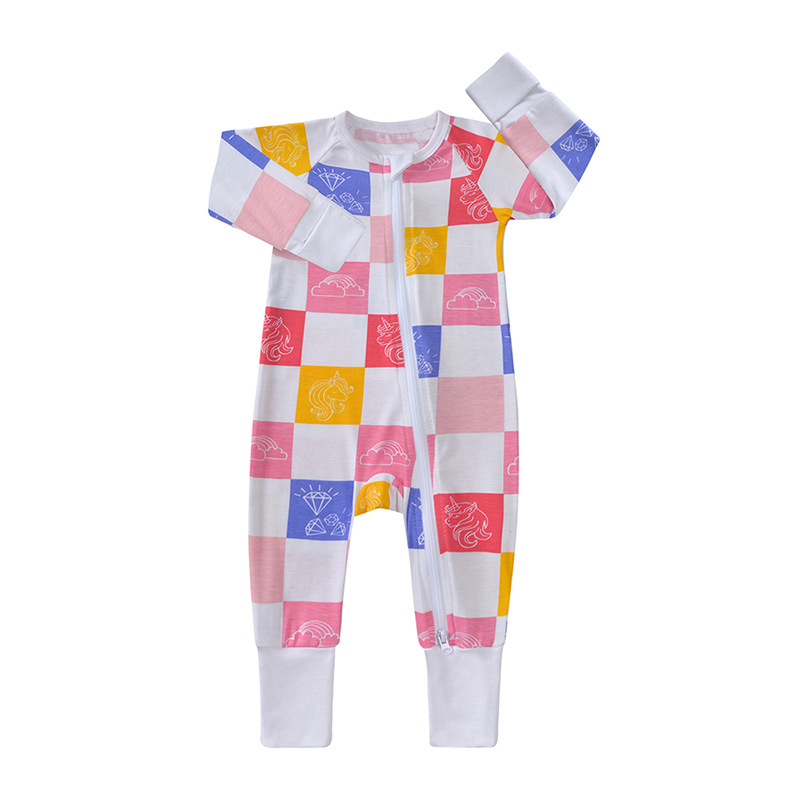 193g Weight Romper Children's Clothing Type Bamboo Fiber Fabric Type Jumpsuit Tops Type Baby(0-2Years) Age Group Regular Fit Fit Type Star, Leaves, Plaid Pattern 2025 Spring and Summer Season Baby General Gender Basic Style Basic Star Leaves Plaid Bamboo Fiber Baby Rompers 1