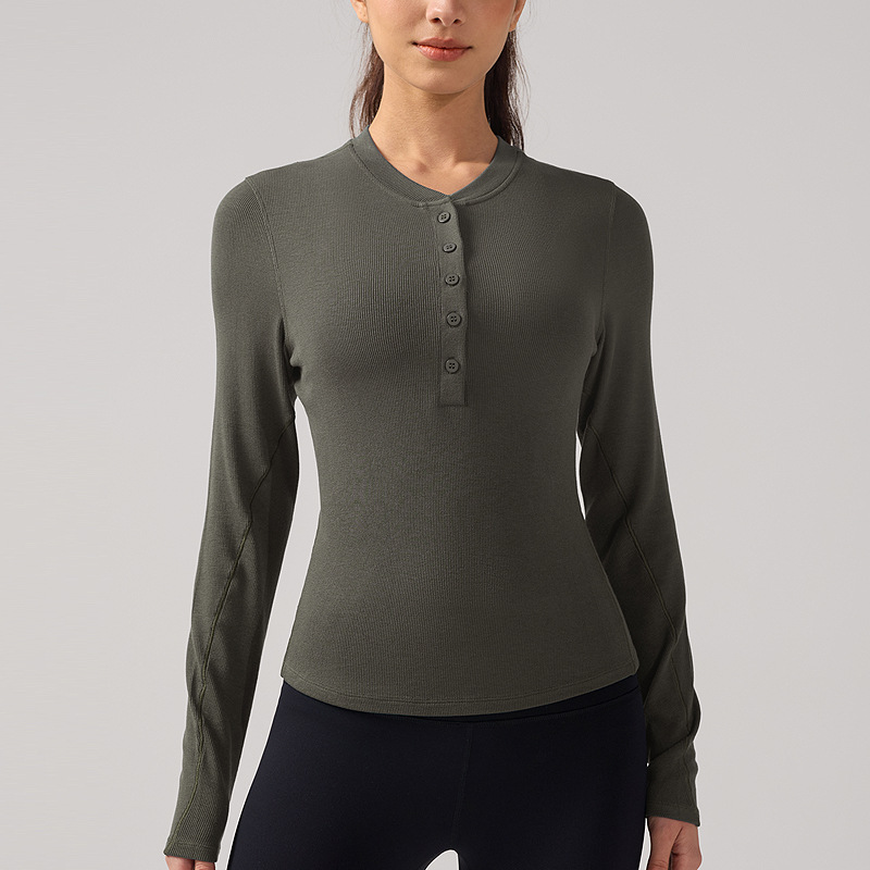 lulu ropa de yoga de mangas largas para mujeres respirantes secado rápido antibacteriano camiseta delgada desnuda camiseta de Henry ropa deportiva chaqueta