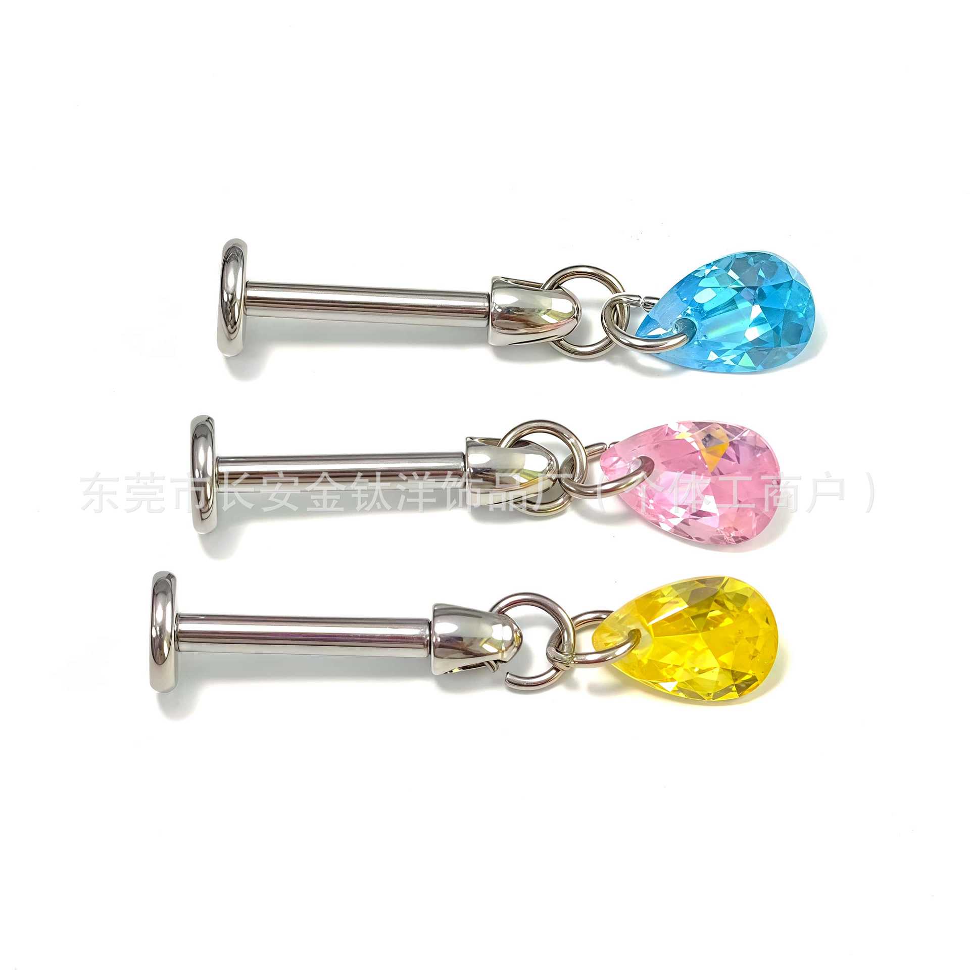 Labret piercing jewelry detail image