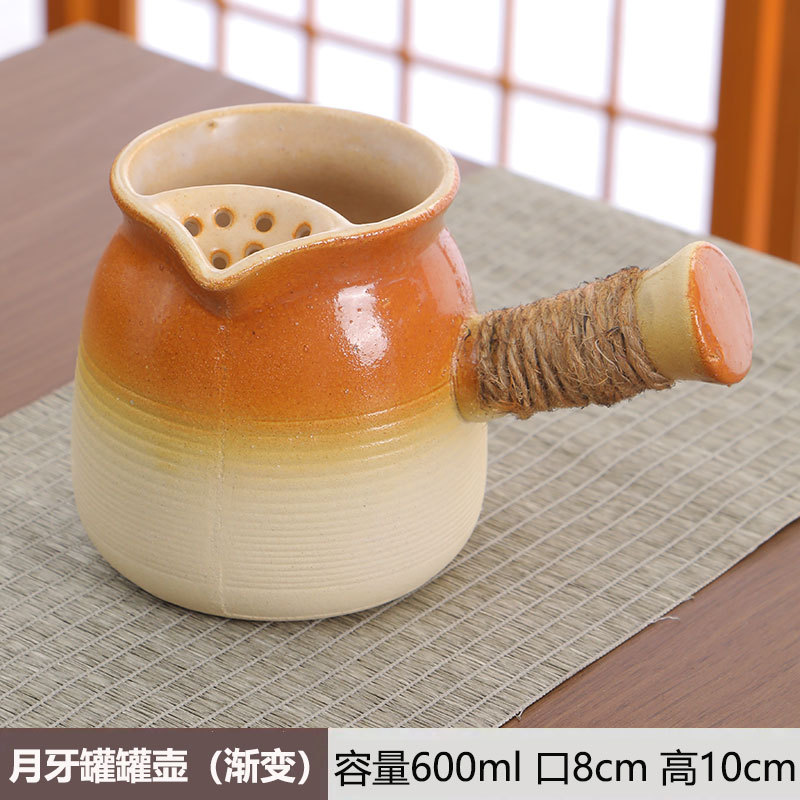 Tetera de hierba de horno cerrado, tetera de leche tostada, tetera especial, tetera de cerámica doméstica, tetera de cerámica seca, conjunto completo de tetera de horno