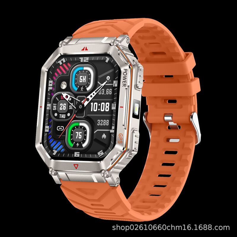 New KR92 smart watch GPS positioning AI watch face voice assistant LED light compass men's bracelet cross-border New KR92 smart watch GPS positioning AI watch face voice assistant LED light compass men's bracelet cross-border