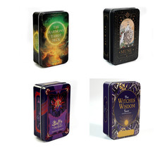 烫金工艺高档铁盒扑克牌批发跨境产品 Tarot Cards Deck 塔罗牌