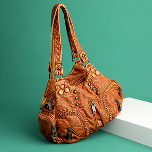 (Cross-border trading), trend retro purse, capacious one-shoulder bag