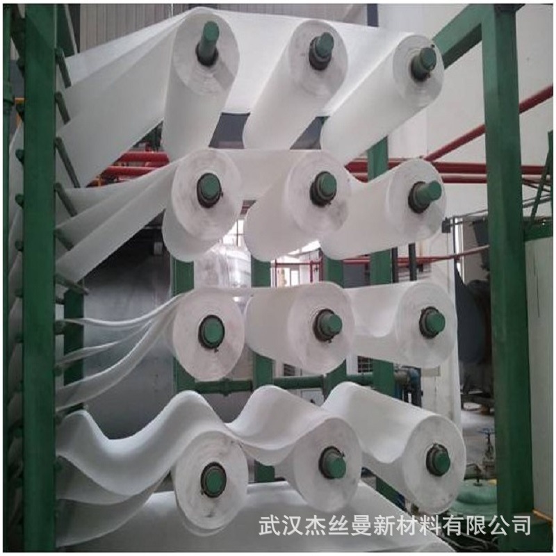 板式过滤机用过滤布涤纶长丝防粘热轧无纺布80g宽度950纸芯内径75