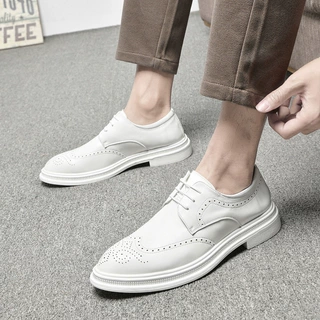 sports shoes2025秋季皮鞋男布洛克英伦休闲潮流商务正装The New