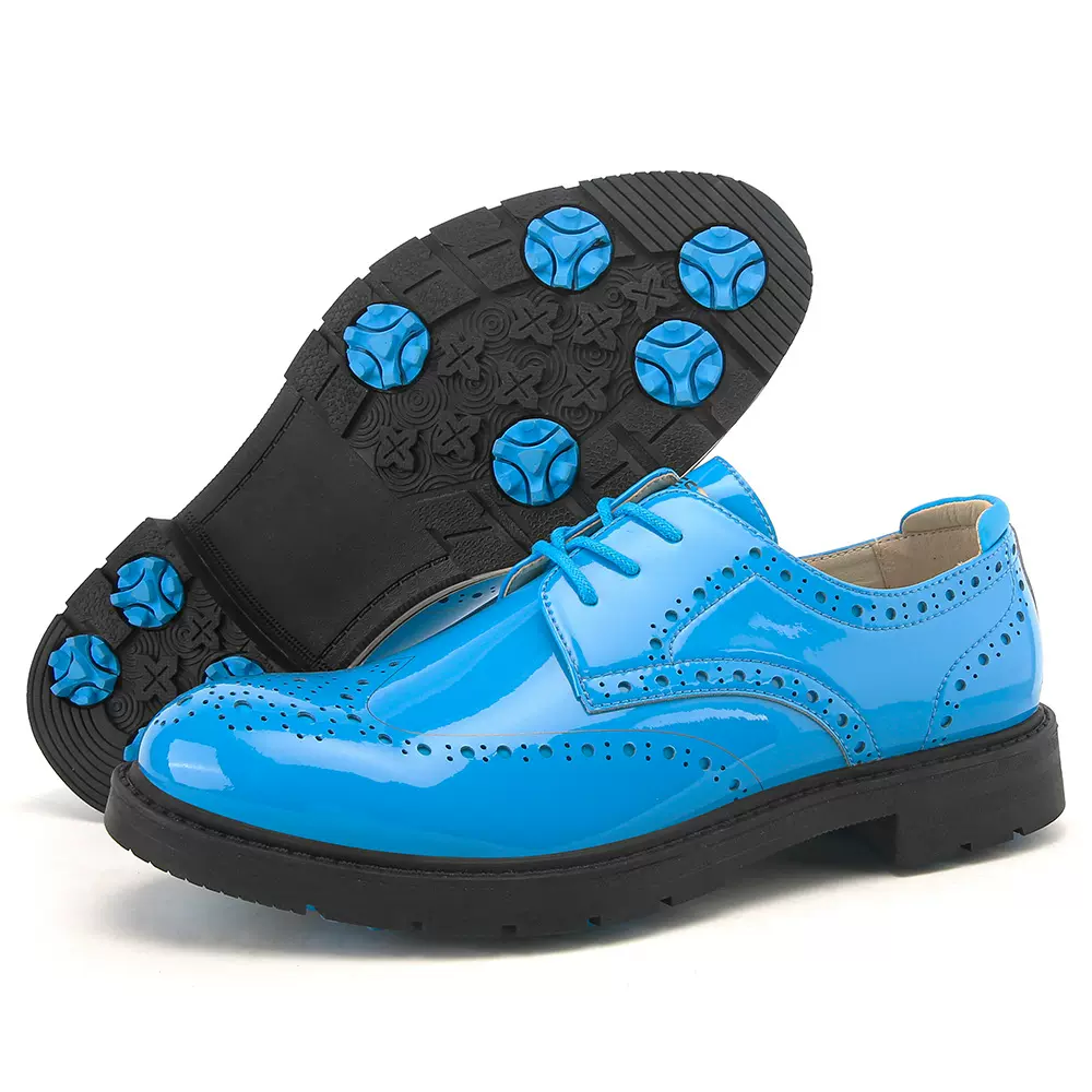 新款固定钉高尔夫球鞋户外训练鞋耐磨防滑运动鞋