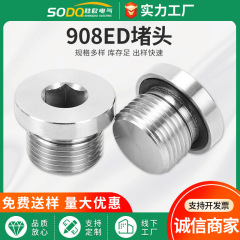 304ステンレス製プラグイン内溝付パッド付き喉頭プラグ卸売り908EDプラグイン内六角エッジプラグ