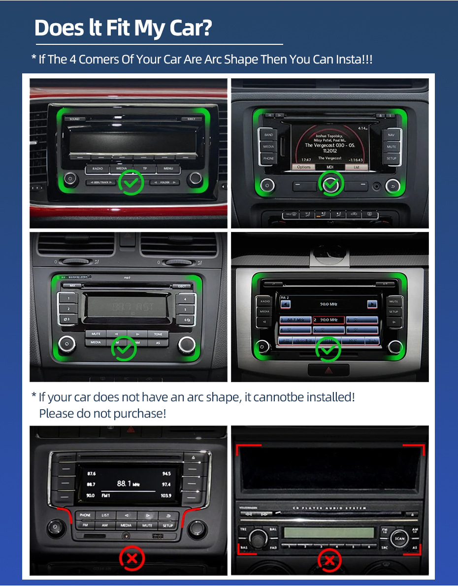 7inch Is Suitable for Volkswagen Touareg Car Central Control Large Screen Navigation Carplay Bluetooth Audio and Video Player