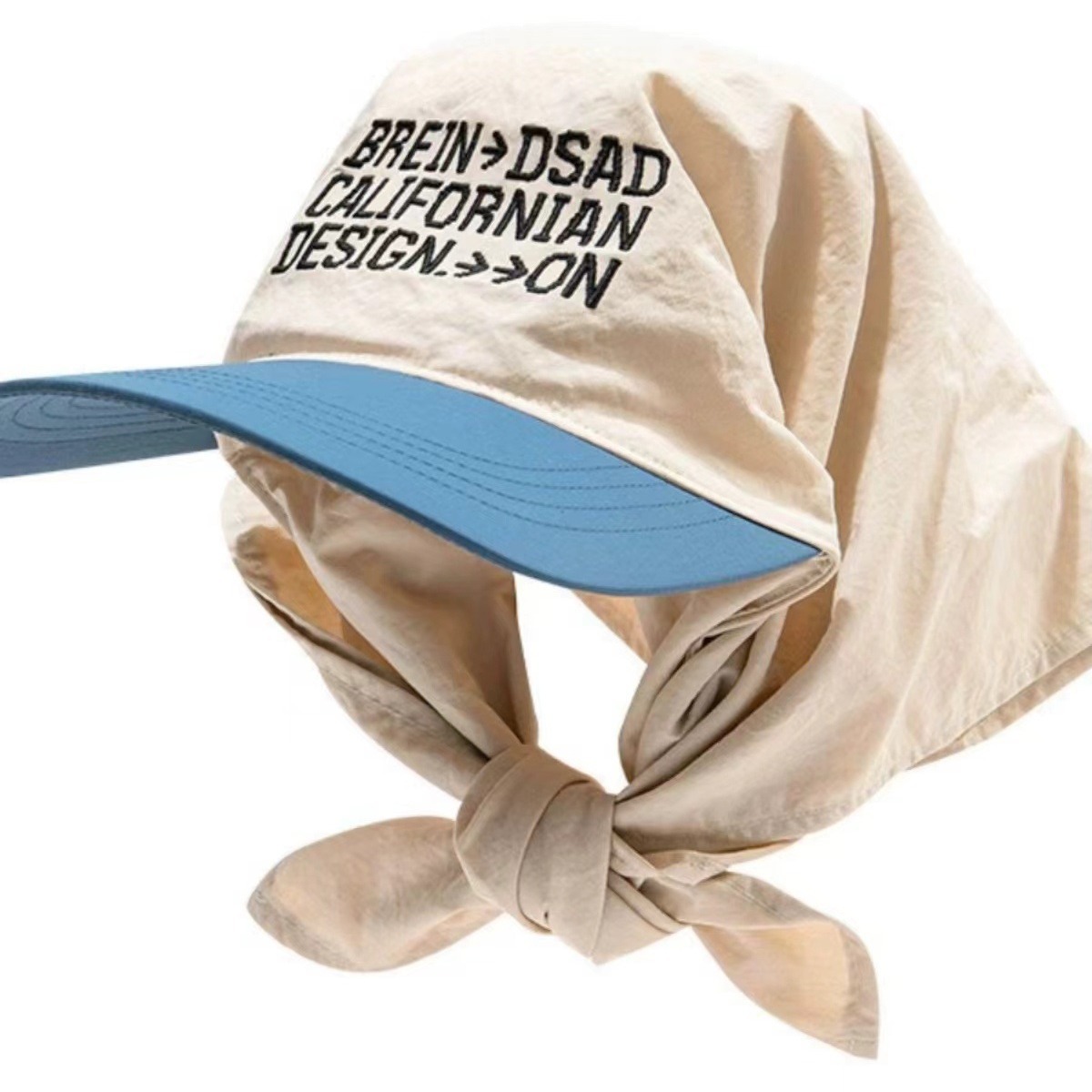 2024新款个性拼色头巾绑带鸭舌帽子