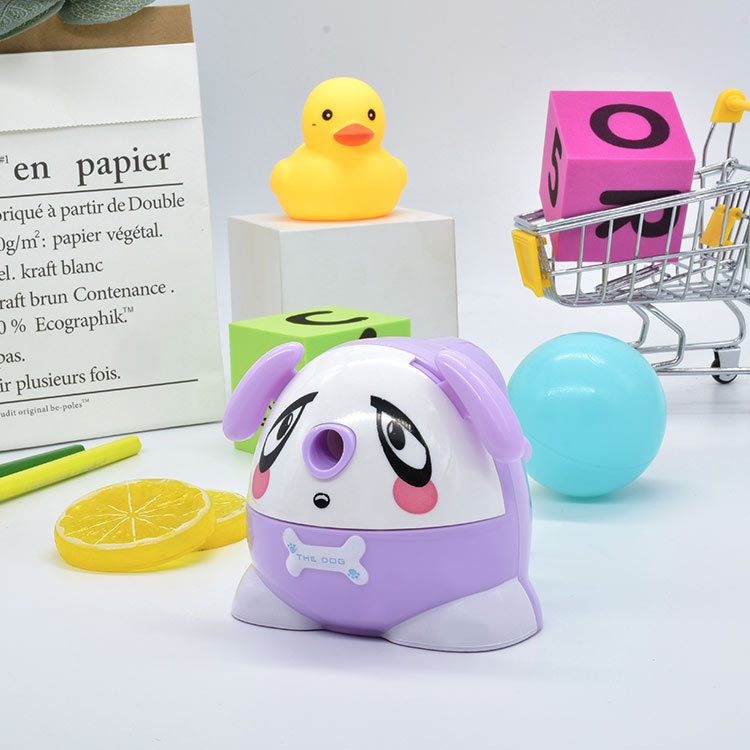 Feliz 709A Doudou Sacapuntas de manivela Sacapuntas de dibujos animados para niños Sacapuntas de aleación de acero núcleo de cuchillo Sacapuntas regalo