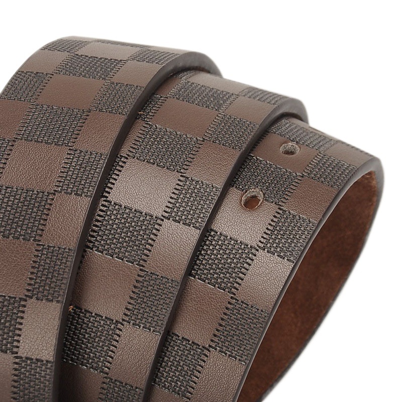 Cinturón de cuero de los hombres del fabricante clásico hebilla de negocios Cinturón de piel de vaca suave pantalones cinturón de cuero de los hombres al por mayor