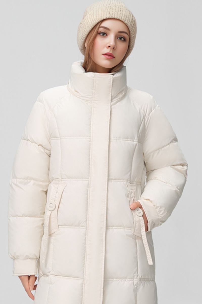 Abbigliamento da donna Giacca calda giacca di cotone per donna di media lunghezza 2024 nuova giacca invernale con cappuccio di alta qualità e ampia_voghion.com