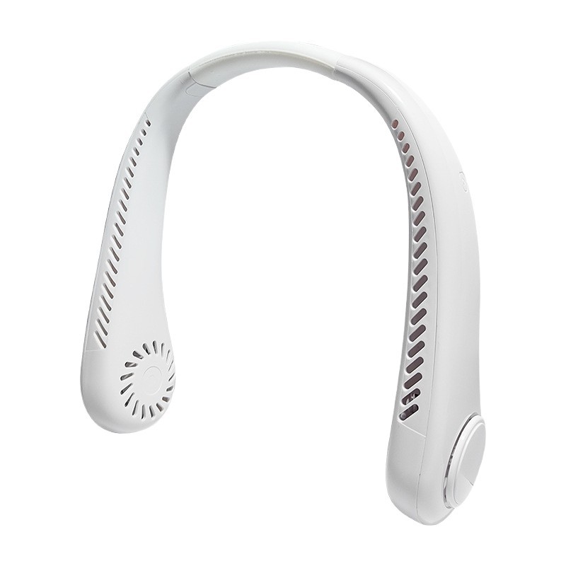 Ventilador de cuello portátil transfronterizo USB doméstico de carga deportiva al aire libre pequeño ventilador de cuello de turbina sin paletas