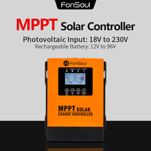 跨境MPPT太阳能控制器自动识别电压18V-230V家用光伏智能光伏MPPT