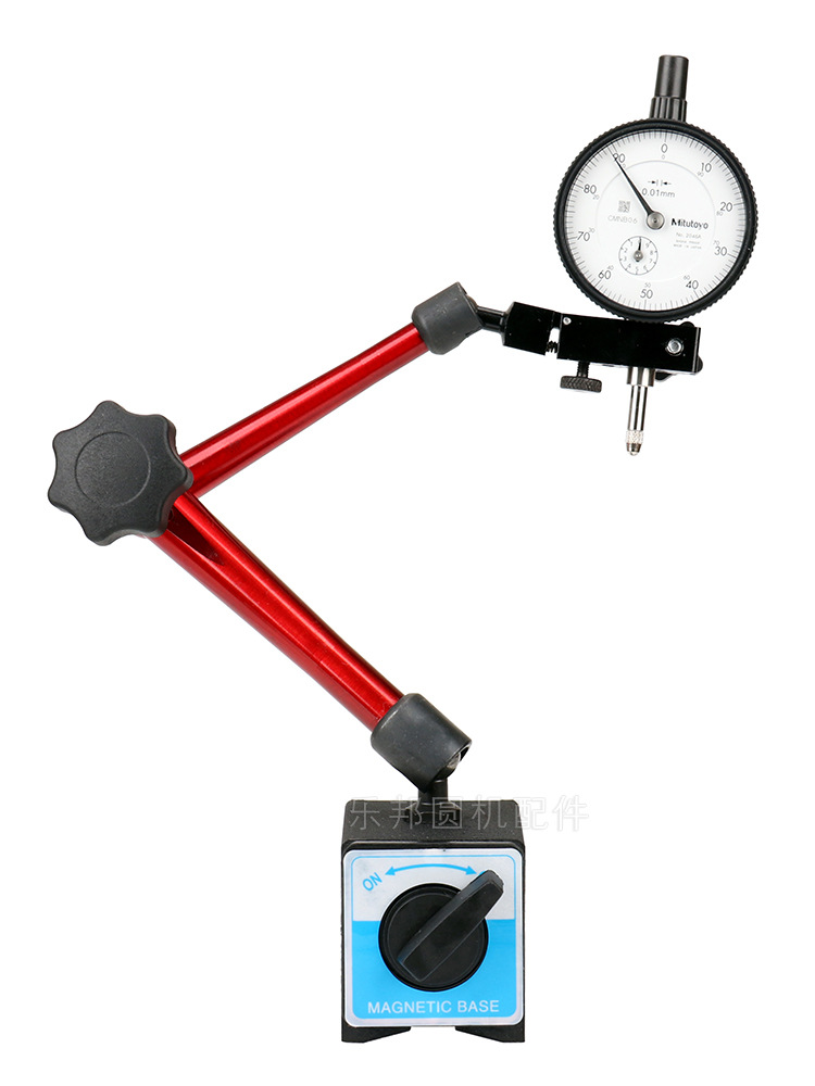 大圆机针筒打表打圆器磁性百分表座万向表座乐邦针织配件