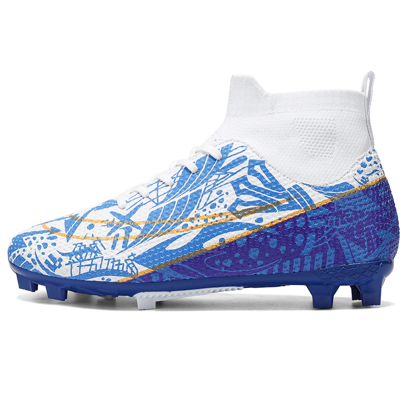Zapatos de fútbol transfronterizos de alto nivel, zapatos de fútbol de clavos largos para hombres y mujeres, zapatos de entrenamiento de clavos para estudiantes jóvenes, comercio exterior al por mayor image 6