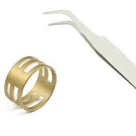 手工钳 DIY饰品制作修复工具 弯头镊子 顶针 戒指圈 戒指扣