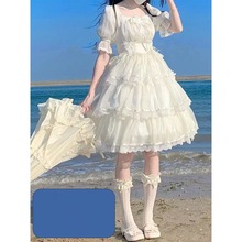 洛丽塔公主裙lolita连衣裙夏季仙女生日裙花嫁三段式公主一件代发