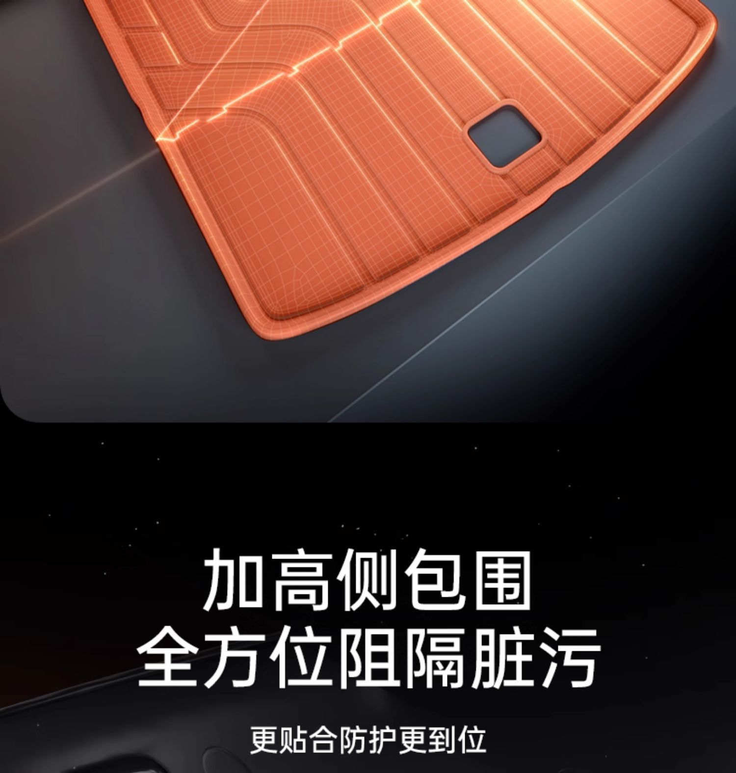 Suitable for Qiyuan Q07 Trunk Mat Tpe Changan Automobile 2025 New Trunk Mat Modified Decorative Foot Mat Supplies