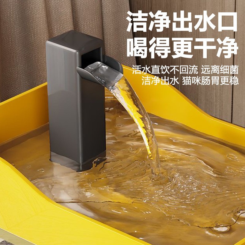 猫咪饮水机自动循环流动饮水器小猫喝水器狗狗水盆喂水碗宠物用品
