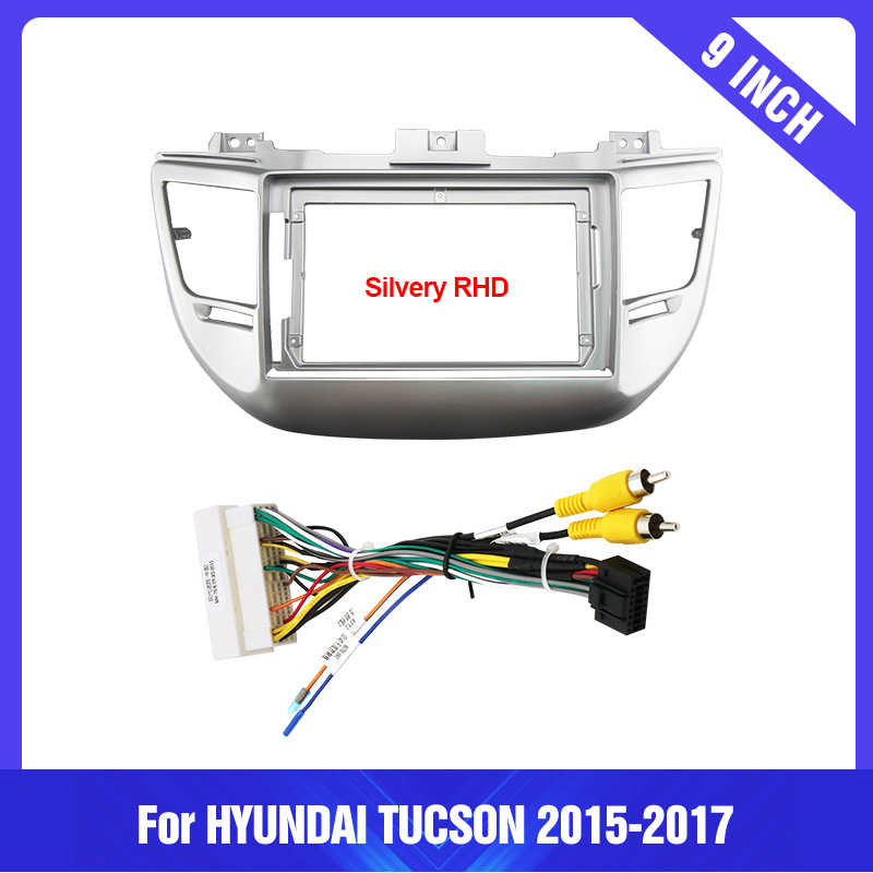 Car Central Control Large Screen Navigation Face Frame Versatile Frame Modification Panel Suitable for 15-17 Hyundai Tucson