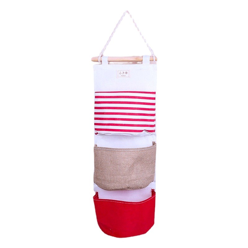 Amazon transfronterizo bolsa colgante bolsa de almacenamiento colgante de pared armario puerta tela colgando bolsa de almacenamiento de organización de múltiples capas bolsa