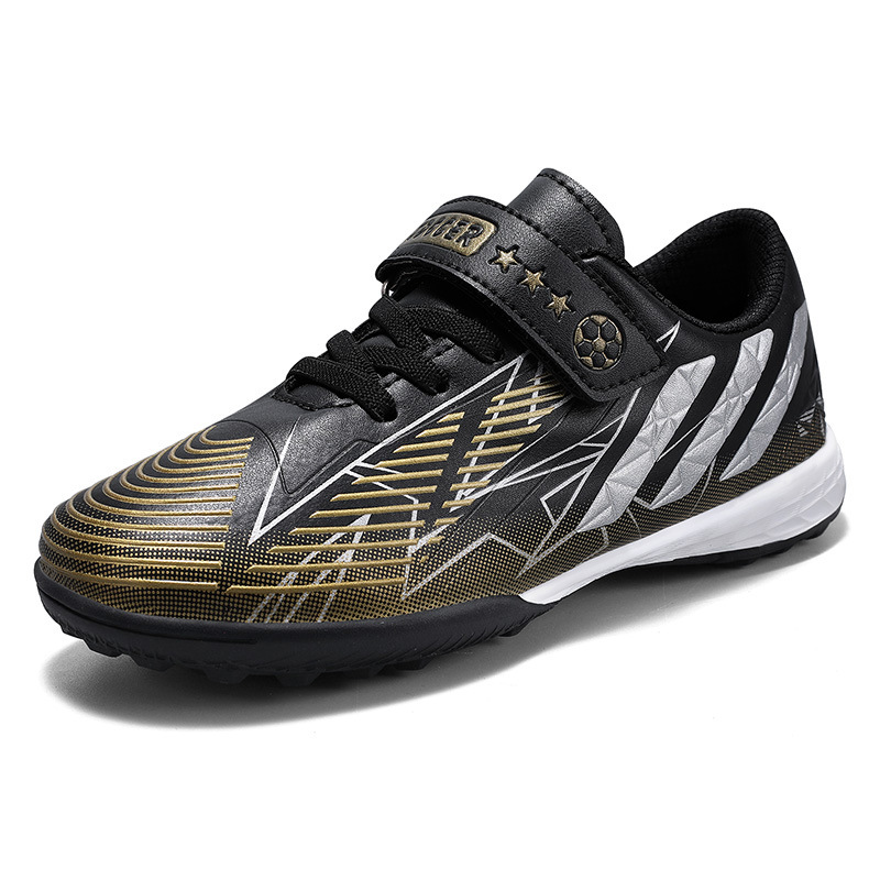 Zapatos de fútbol de uñas rotas velcro transpirable niños grandes medianos y pequeños niños zapatilla transpirable estudiante hierba competencia zapatilla de deporte