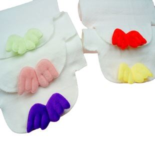 Cotton sweat absorbent towel angel wings baby sweat towel cartoon gauze pad back sweat towel